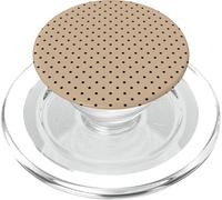 Tan Black Tiny Polka Dot Boho Vintage Aesthetic Girly PopSockets PopGrip for MagSafe