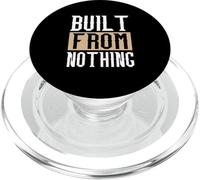 Tan Built From Nothing Tan Color Graphic PopSockets PopGrip for MagSafe