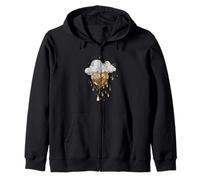 Tan Can't Dim My Shine Tan Color Graphic Zip Hoodie