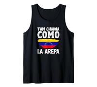 Tan Chama Como La Arepa Venezuela Flag Venezuelan Pride Tank Top
