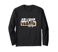 Tan Change The Game Color Graphic Long Sleeve T-Shirt