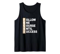 Tan Color Follow The Course Tan Graphic Tank Top