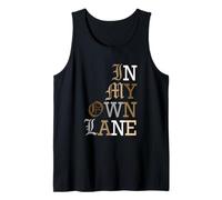 Tan Color in My Own Lane Tan Graphic Tank Top