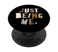 Tan Color Just How I Be Tan Graphic PopSockets Adhesive PopGrip