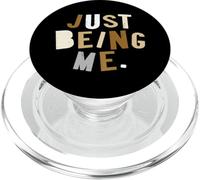 Tan Color Just How I Be Tan Graphic PopSockets PopGrip for MagSafe