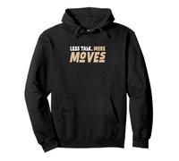 Tan Color Less Talk, More Moves Tan Graphic Pullover Hoodie