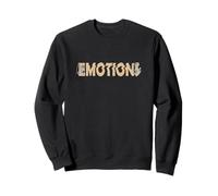 Tan Color Motion Before Emotions Tan Graphic Sweatshirt