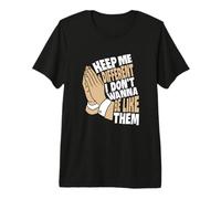 Tan Color Pray to Be Different Tan Graphic Premium T-Shirt