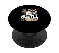 Tan Color The Hustle Looks Crazy Tan Graphic PopSockets Adhesive PopGrip