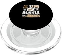Tan Color The Hustle Looks Crazy Tan Graphic PopSockets PopGrip for MagSafe