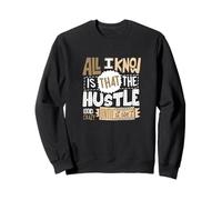 Tan Color The Hustle Looks Crazy Tan Graphic Sweatshirt