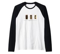 Tan Hustle Harder Tan Color Graphic Raglan Baseball Tee