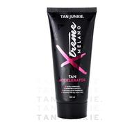 Tan Junkie Xtreme Melano Sunbed Cream 200ml - Luxurious Tanning Accelerator, Deep Tan Enhancer with Anti-Cellulite Benefits, Hydrating Sunbed Tanning Lotion with Amethyst & Gemstone Extracts