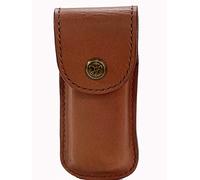 Tan Leather Case Sheath Pouch [Compatible with Leatherman ] Rebar/Sidekick/Wingman/Charge+ / Rev/Free P2 P4 T2 / Skeletool CX - Brown