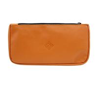 Tan Leather Pencil Case Clutch Art Camel Makeup Mobile Phone School Stationery Bag for Pens, Markers, Change, Coins (Clutch Case, Tan)