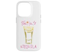 Tan Lines Tequila Shot Summer Vacation Drink Case for iPhone 14 Pro