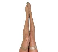 Tan Rhinestone Mardi Gras Thigh-Highs - Size A