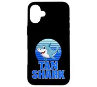 Tan Shark Family Reunion Squad First Last Name Case for iPhone 16 Plus