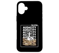 Tan The Utter Audacity Tan Color Graphic Case for iPhone 16 Plus