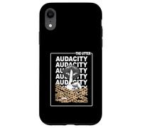Tan The Utter Audacity Tan Color Graphic Case for iPhone XR