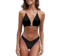 Tan Through Swimwear Women's Tan Through Bikini Secret A Perfect Tan Without Stripes Watch Men, black, M