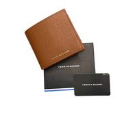 (Tan) Tommy Hilfiger Men's Premium AM0AM10607 Coin & Cards Wallet