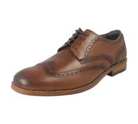 (Tan, UK 12) Mens Clarks Formal Lace Up Brogues Shoes Craft James Tip - G Fit