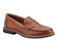 Hush Puppies Verity Slip on Leather Women's Tan Loafers UK 7