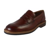 (Tan, UK 8.5) Mens Clarks Smart Loafer Style Slip On Formal Shoes Aldwin Step - G Fit