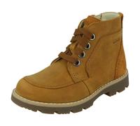 (Tan, UK 8 Child) Boys Clarks Casual Ankle Boots Heath Lace