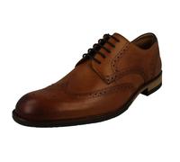 (Tan, UK 9.5) Mens Clarks Formal Lace Up Brogue Shoes CraftArlo Limit - G Fit