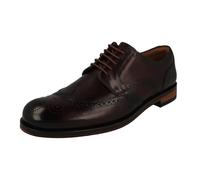 (Tan, UK 9.5) Mens Clarks Formal Wing Tip Brogues Craftdean Wing - G Fit