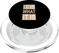 Tan What It Is Tan Color Graphic PopSockets PopGrip for MagSafe