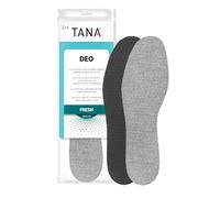 TANA Deo Fresh Shoe Insoles | 1 Pair | Activated Carbon Odour Control | Latex Foam Cushioning | Silver Nitrate | UK 11-12 | Made in Europe