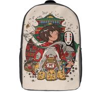 TANACC Spirited Away Backpack School Bag Rucksack for Girls Boys Backpacks Large Capacity Kids Backpack Double Zipper Anime Movies School Bags for ...