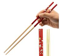 Tanaka Hashi Cooking Chopsticks Long Japanese - Made in Japan,Bamboo Wood Saibashi Cooking Chopsticks - 13in - Red,13x0.31
