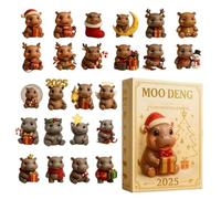 Tanakeji Advent Calendar | 2D Acrylic Design | 24 Days December Countdown Calendar for the Christmas Season - For Children Toddlers New Year Fans and Holiday Collection