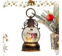 Tanakeji Christmas Snow Globe - Winter Holidays 6-Hour Timer - Christmas Luminous Snow Globe Decoration | for Friends Teenagers Men Women Mantle Dining Room Under the
