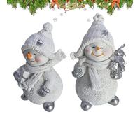 Tanakeji Decoration, Two Piece Resin Figures, Table Decoration with - for Desk, Office, Home, Winter, Table, Mantle, Kitchen, Holiday