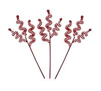 Tanant 3Pcs Christmas Candy Picks,13.8 Inch Candy Cane Christmas Decorations,Red Christmas Candy Bell Tree Ornaments for Xmas Tree Decorations Home Office Holiday