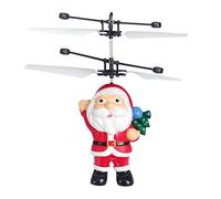 Tanant Flying Christmas Santa Claus Toys Infrared Induction Control Toy Flying Spinner Mini Drone Hover Flying Santa Claus Doll Cool Space Boomerang Magic Gifts Indoor Outdoor for Kids