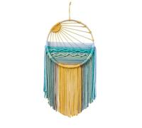 Tanant Sunset Macrame Wall Hanging Creative Sunrise and Sunset Wall Hanging Tapestry Sun Tapestry Wall Art Dream Catchers Handmade Woven Macrame Tassel Tapestry for Home Wall Decor (A)