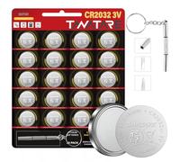Tanatare 20-Pack CR2032 Battery with 3-in-1 Mini Screwdriver, CR2032 Lithium 3V Coin Cell Batteries for Watches Key Fobs Calculators， 5-Year Shelf Life.2032 batteries,battery cr2032 3v,coin battery