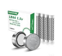 Tanatare 40-Pack LR44 Battery, 1.5V Alkaline - 5-Year Shelf Life | LR44 Battery, Alkaline, 1.5V. 5-Year Shelf Life. For Watches Toys Calculators Hearing Aids. 40-Pack, AG13 A76 SR44