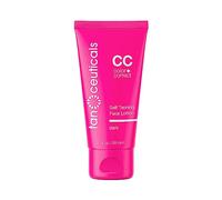 Tanceuticals Facial Self Tanner - CC Self Tanning Lotion for Face Gives Natural, Long Lasting Sunless Tan - Fresh Coconut Scent - Won't Clog Pores or Cause Acne - Easy to Apply - Dark Shade 1.7 oz
