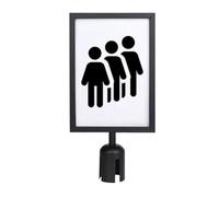 Tanchion Sign Holder - Portrait Double Sided Frame | Display Stand Poster Holder, A4 Stand for Bulk Control, Guard Posts, Queue Barriers, Belt Barriers, Posts, Human