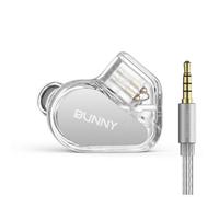 TANCHJIM BUNNY Gaming Earphones with Single Dynamic Dual-Chamber Driver, Wired Earbuds IEM, 1DD 0.78 2pin Monitor with Bass Boot Maze Cavity, Entry-level HIFI In-Ear headphones with Mic - 3.5mm