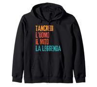 Tancredi L'Uomo Il Mito La Leggenda Festa di Compleanno Zip Hoodie