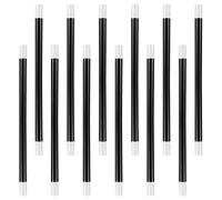 TANCUDER 12 Pack Magic Wand 9.6 Inch Magic Stick Plastic Trick Stick Black and White Magic Cane Spell Casting Stick for Magician Costume ,Wizard Witch, Party Favors, Birthday Games