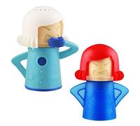 TANCUDER 2 Pack Microwave Cleaner Angry Mama Microwave Oven Steam Cleaner Remover Cool Mama Fridge Deodoriser Absorber Kitchen Cleaner Tool, Easily Clean Crud in Minutes Disinfects with Vinegar Water